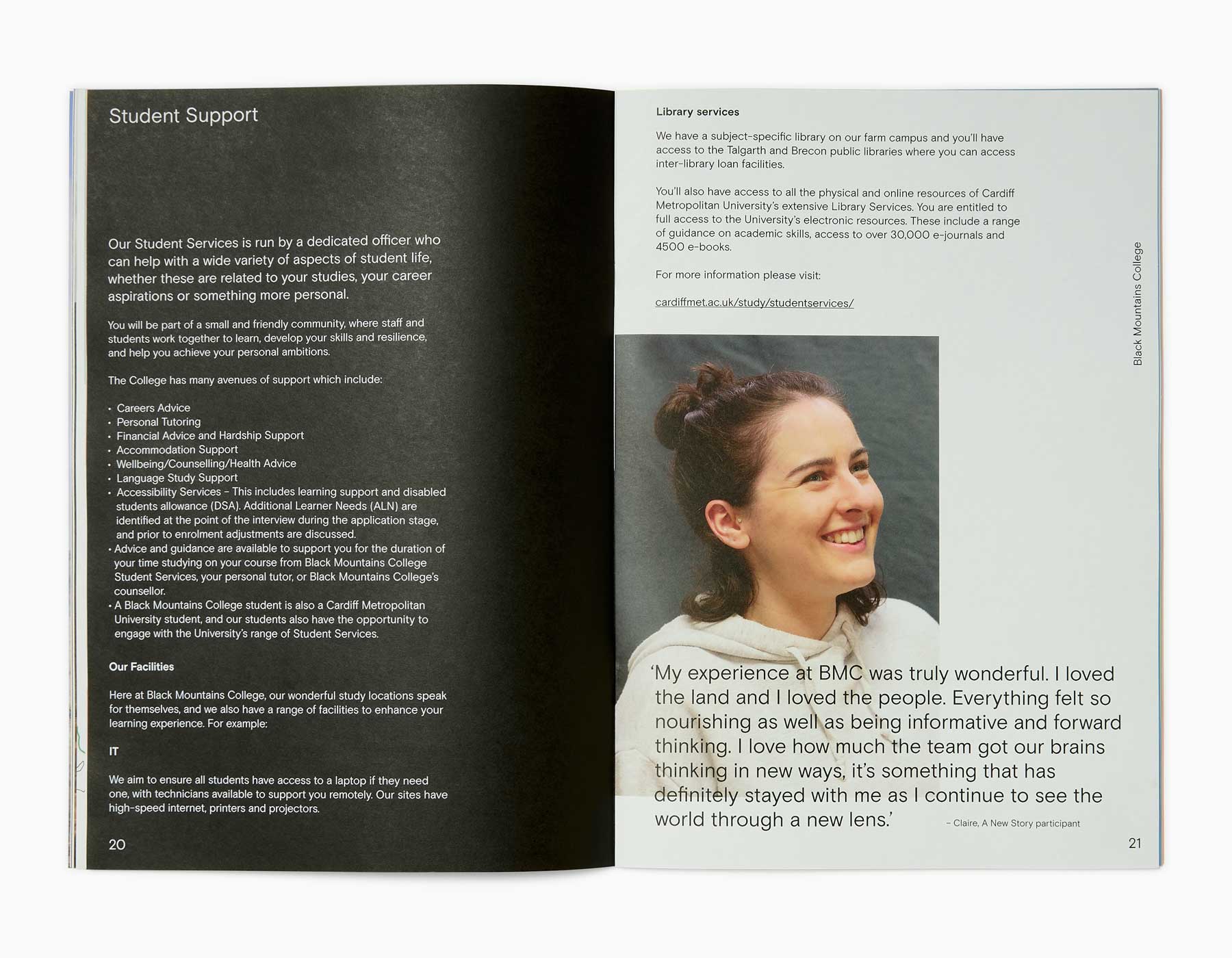 Black Mountains College Systems Change Prospectus by Colour Format